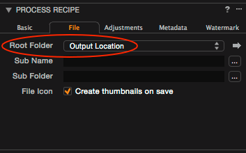 capture one process recipes