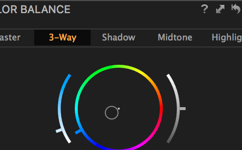 Color Balance tool, shop