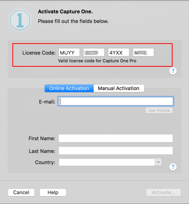License Code Capture One Activating Capture One Pro • Image Alchemist