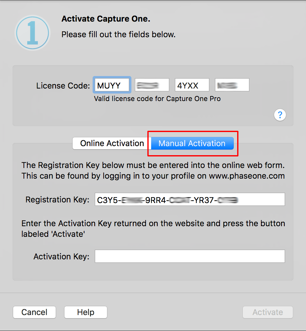 capture one license code