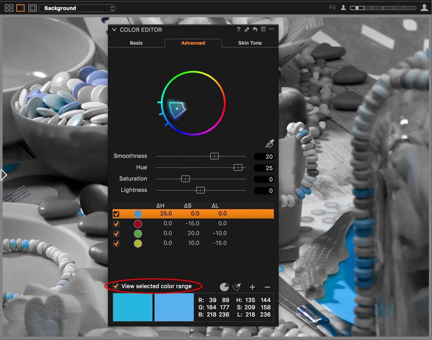 Advanced Color Editor - Capture One