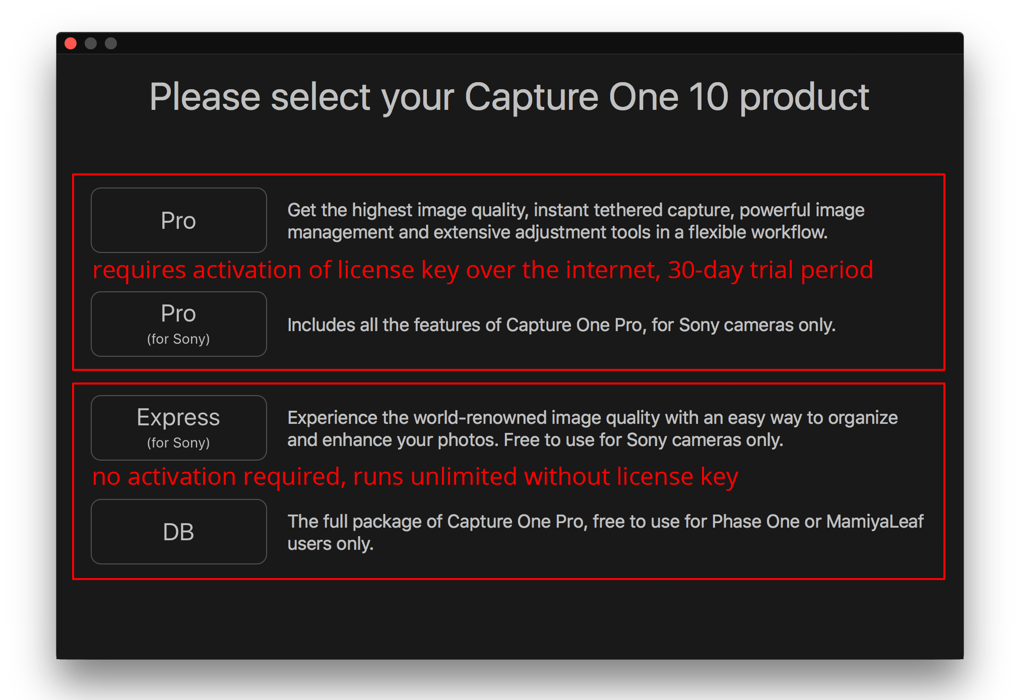 capture one pro trial reset mac