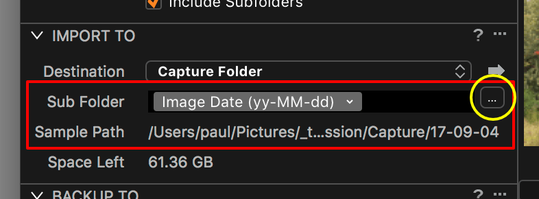 image capture not importing