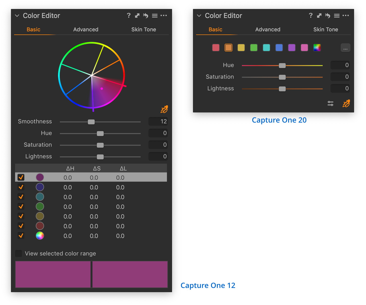 The Color Editor overview - Capture One