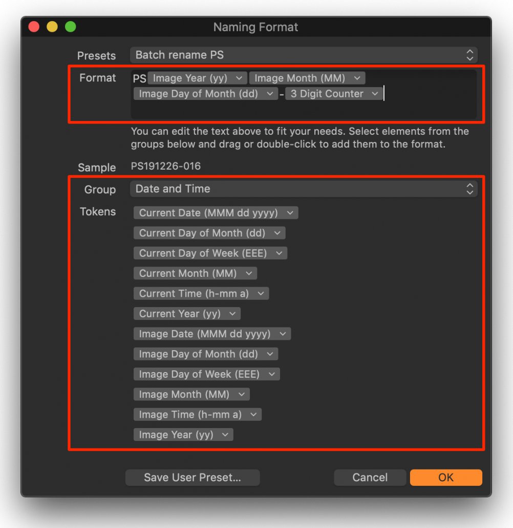 Advanced File Naming In Capture One (part 1) • Image Alchemist