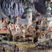 fantasy village in diorama at Efteling, Netherlands, capture one 20