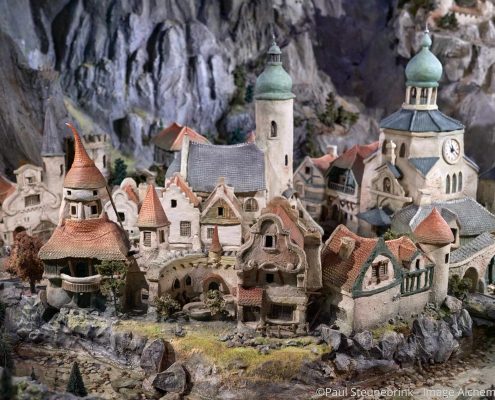 fantasy village in diorama at Efteling, Netherlands, capture one 20