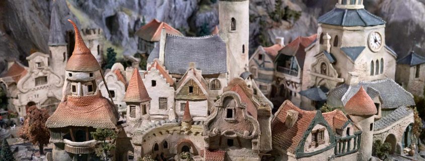 fantasy village in diorama at Efteling, Netherlands, capture one 20