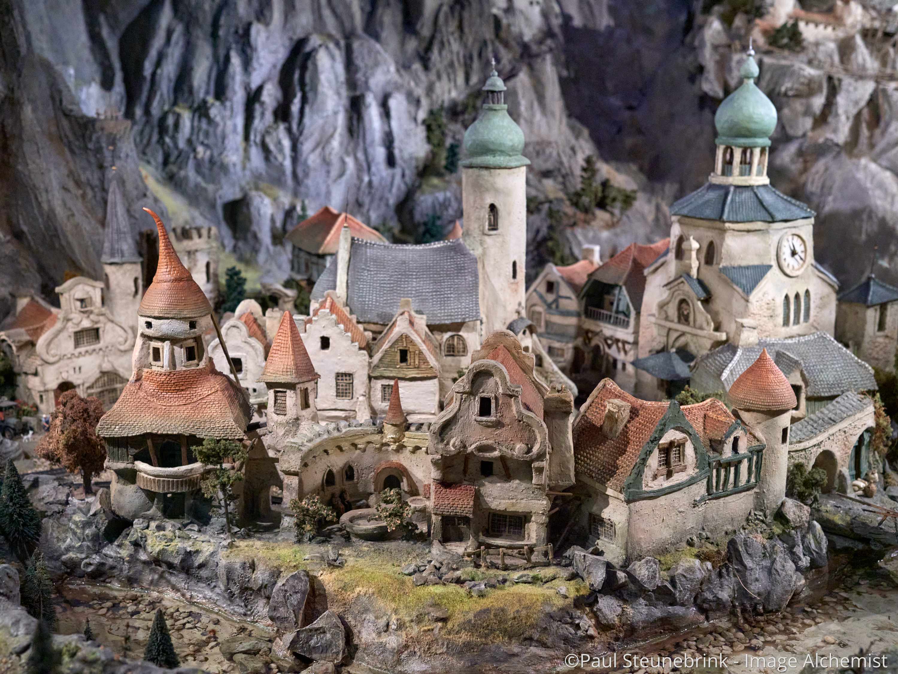 fantasy village in diorama at Efteling, Netherlands, capture one 20